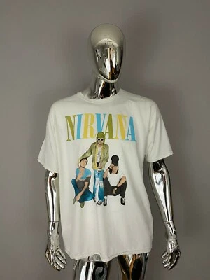 Camiseta Nirvana Blanca Gráfica Adulto Talla S/M Foto 1 de 4