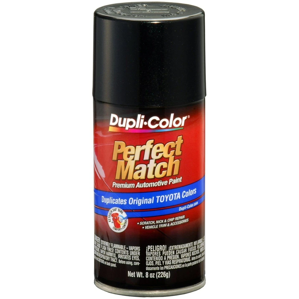 Duplicolor BTY1622 For Toyota Code 209 Black Sand Pearl 8oz Aerosol Spray Paint  - Imagem 1 de 1