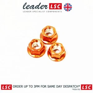 3x Front Exhaust Pipe Nuts M8 Vauxhall Corsa D 2006 to 14 9157116 NEW Genuine  - Picture 1 of 12