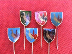Pigeons - Lot of 6 pin badges (from the 70s) - Picture 1 of 11