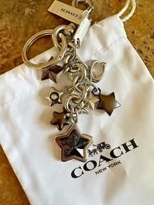BN Coach Star Cluster Bag Charm silver CP888 - Picture 1 of 9
