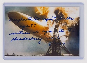 Marge Thielke Signed 4x6 Photo - Historic 1937 Hindenburg Disaster Witness - Picture 1 of 2