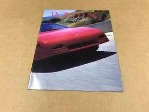 Póster folleto de concesionario Pontiac Road Cars 1988 vintage concesionario Fiero - Imagen 1 de 6