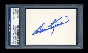 HARMON KILLEBREW SIGNED MINT CUT PSA/DNA AUTOGRAPHED HOF MINNESOTA TWINS - Picture 1 of 1