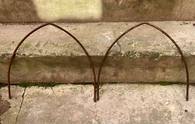 1 Rusty Metal Gothic Border Edging Hoop, Arches, Rustic Garden Arches, Frame