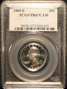 1969-S Proof Washington Quarter - PCGS PR67 Cameo #1643 - Picture 1 of 2