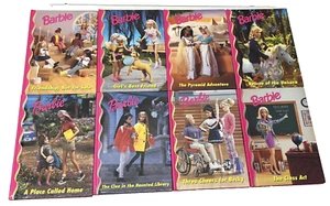 Lot of 8 Vintage 1990s Grolier Barbie and Friends Book Club Books Hardcover - Imagen 1 de 5
