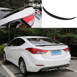 For Hyundai Elantra 2011-2016 Black Glossy Rear Spoiler Tail Trunk Lip Wing Bar - Picture 1 of 9