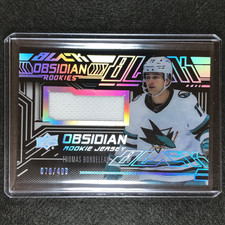 2022-23 SPx NHL THOMAS BORDELEAU UD Black Obsidian Rookie Jersey 79/499