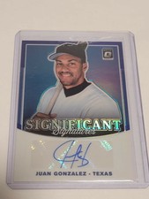 2019 Donruss Optic Significant Signatures #SIG-JG Juan Gonzalez Auto #RD 29/50