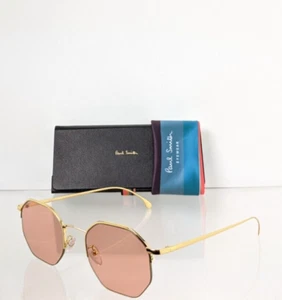 New Authentic PAUL SMITH Sunglasses BROMPTON PSSN018 V1 Col. 03 51mm Gold Frame - Picture 1 of 6