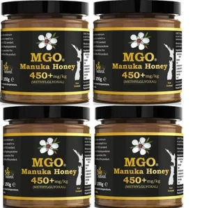 Aktiver Manukahonig MGO 450- 4 x 250 g =1kg  echtes Glas Manuka Neuseeland 400+ - Bild 1 von 1
