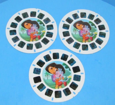 Vtg 3D Viewmaster Dora the Explorer Set of 3 Slides Reels L@@K - Image 1 of 4