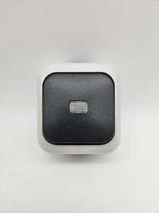 Busch Jäger WS Aufputz grau schwarz Wechselschalter feuchtraum LX 2000 NEU - Bild 1 von 1