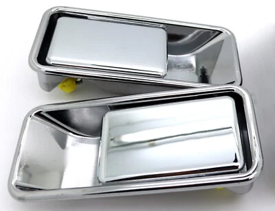 NUEVO Par de manijas de puerta exterior cromadas / PARA 87-06 JEEP YJ TJ con medias puertas Foto 1 de 4