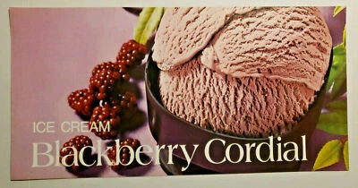 Letrero de papel cordial mora mora comedor heladería vintage nuevo WS8C Foto 1 de 2