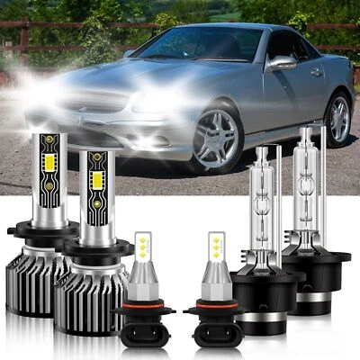 Para Mercedes-Benz SLK32 AMG 2002-2003 6x Faro LED HID haz alto + luz antiniebla Foto 1 de 4