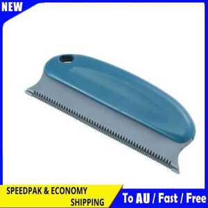 Dog Cat Pet Hair Remover Manual Cleaning Brush for Carpet Beds (Dark Blue)