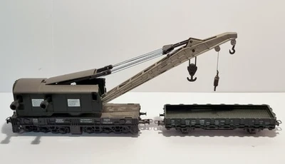 Roco H0 4316 Schwerlastkranwagen + Kranschutzwagen der DB - Bild 1 von 4