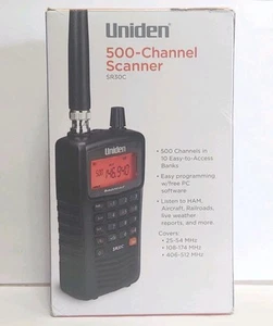 Uniden SR30C 500 Channel Analog Handheld Scanner - Zdjęcie 1 z 8