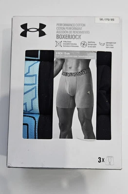 Shorts boxer Under Armour UA marca grande e alta masculino BOXERJOCK 5XL 54,5-59 3 PR - Imagem 1 de 4
