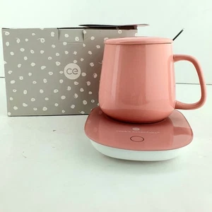 Pink Coffee Mug Warmer Pad Cup Heater Coaster Constant Temperature Heating USB - Picture 1 of 17
