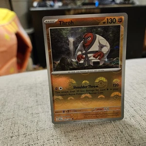 Tarjeta Pokeball holográfica inversa Throh Pokemon TCG Black Bolt #050/086 - Imagen 1 de 2