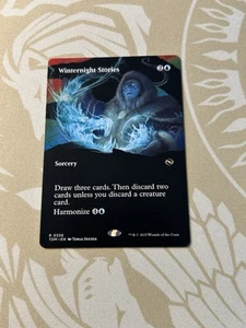 Winternight Stories 336 Borderless NON Foil Tarkir Dragonstorm TDM MTG Magic - Foto 1 di 2