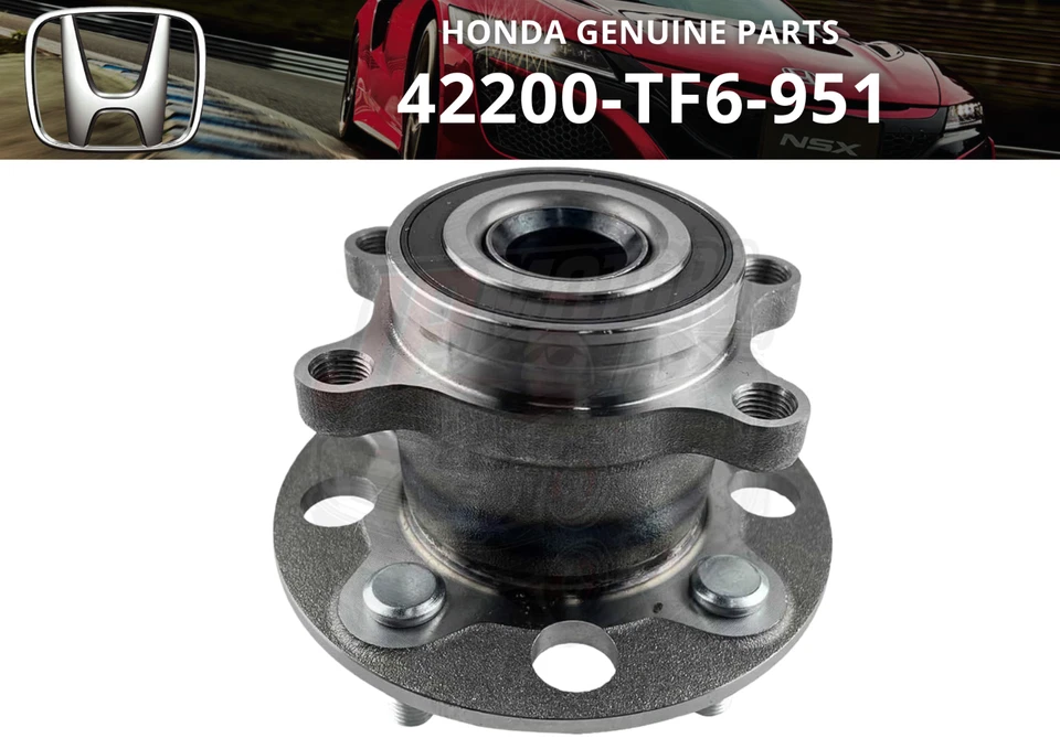 HONDA Genuine FIT JAZZ 2007-2013 42200-TF6-951 4WD Rear Bearing HUB New OEM - Imagem 1 de 4