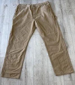 Wrangler Men's Workwear Carpenter Pants 42x32 Khaki Utility Relaxed Fit - Picture 1 of 10