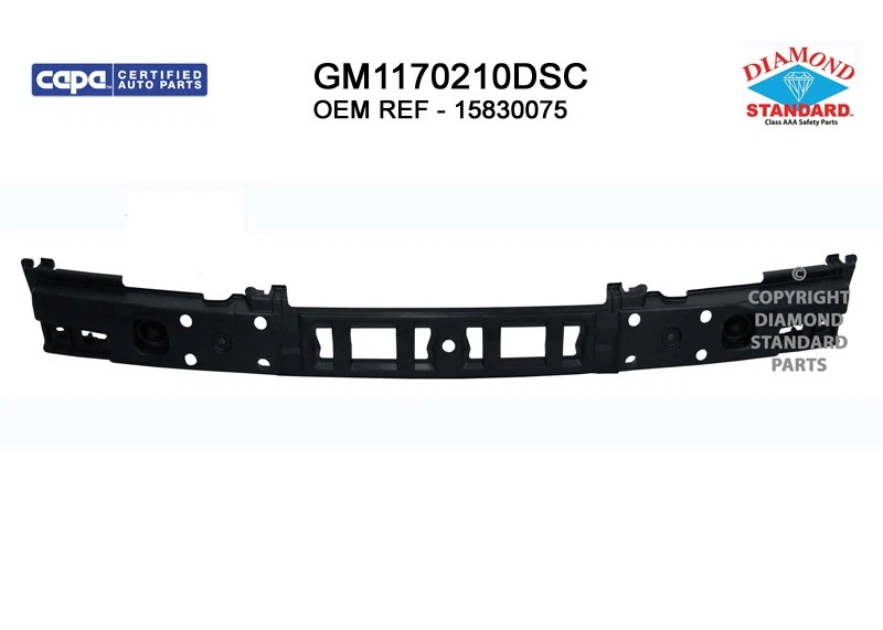 New Rear Bumper Impact Absorber fits 2007-2012 GMC Acadia 9993-01084X CAPA Foto 1 de 1