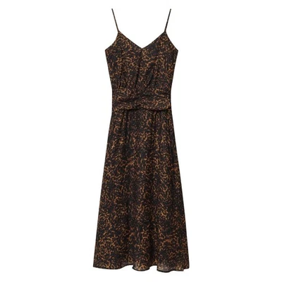 Vintage Y2K Leopard Print Slip Dress Women’s Summer Spaghetti Strap Midi Cami #1 Foto 1 de 4