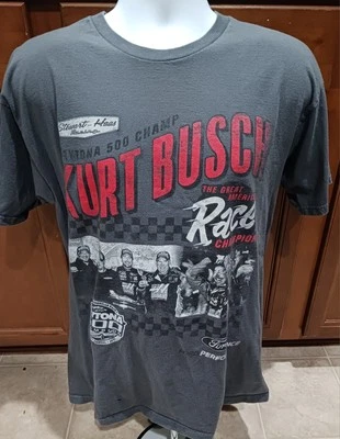 Camisa Kurt Busch Daytona 500 Champ Stewart-Haas Racing Equipo Grande Emitida NASCAR Foto 1 de 4
