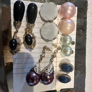 Vintage Konvolut sechs Paar Ohrringe  - Bild 1 von 6