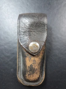 Vintage BUCK schwarze Lederscheide nur - SIEHE ALLE BILDER - Bild 1 von 4