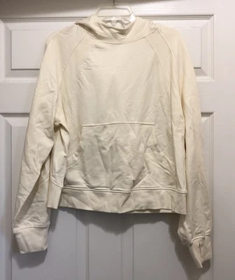 Sudadera con capucha para mujer Crz Yoga blanca albaricoque talla pequeña ropa deportiva de invierno Foto 1 de 3