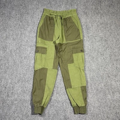 Alice + Olivia Tribeca Patchwork Joggers Pockets Small - Image 1 of 4