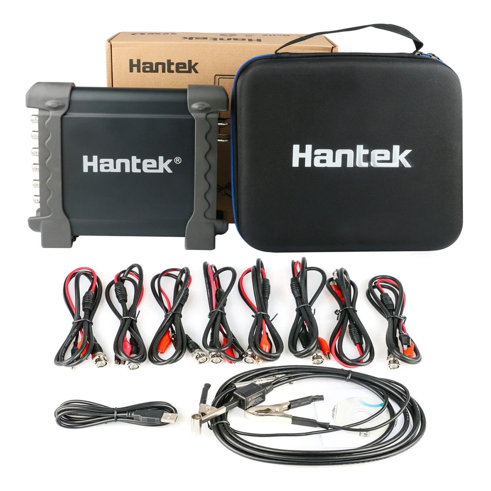 Hantek 1008C USB 8CH 12 Bits Auto Digital Diagnostic DAQ Oscilloscope Generator - Image 1 of 1