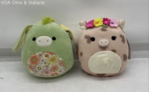 Squishmallow Spring Set Of 2 Juniper & Aquitaine w Hang Tags 9" - Picture 1 of 11