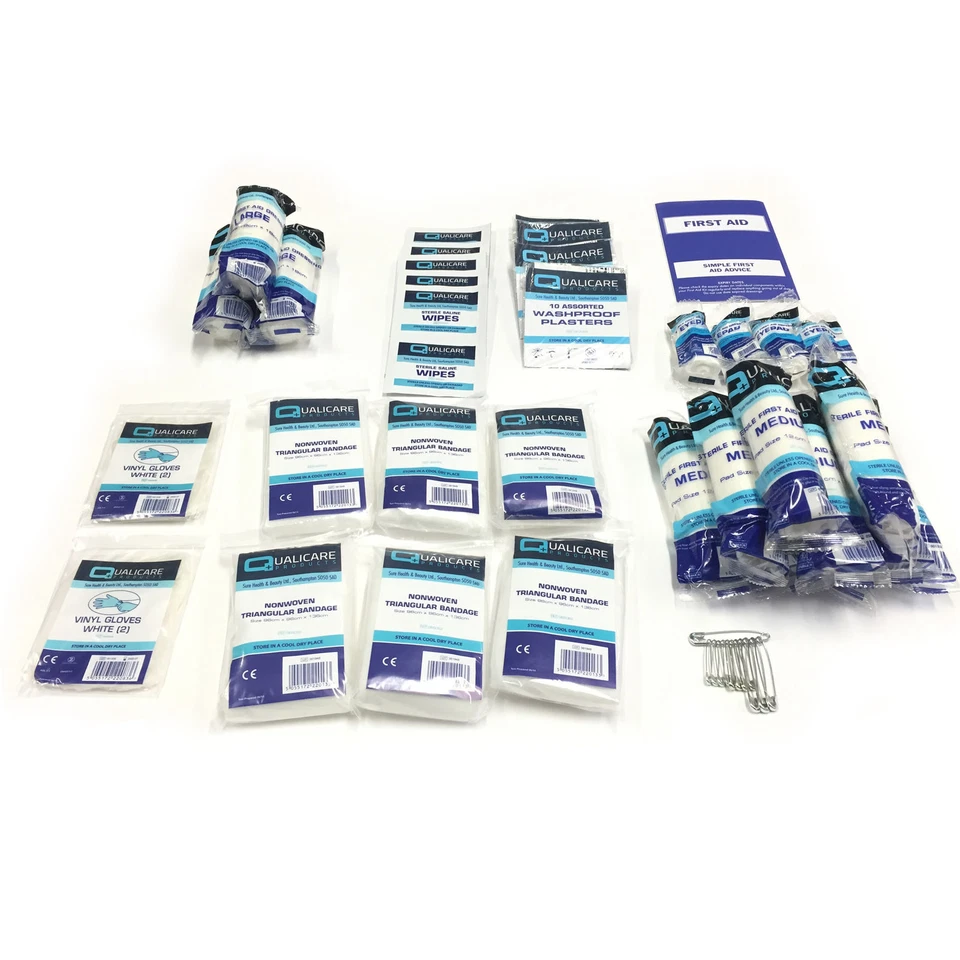 20 PERSON EMERGENCY MEDICAL HOME WORK HSE APPROVED QUALITY FIRST AID KIT REFILL