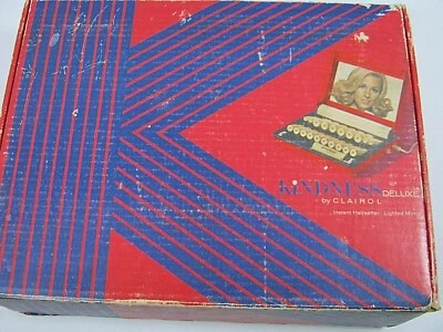 De colección Clairol Kindness Deluxe 20 Hot Rollers Espejo Iluminado Hairsetter KM-1 con CAJA Foto 1 de 4