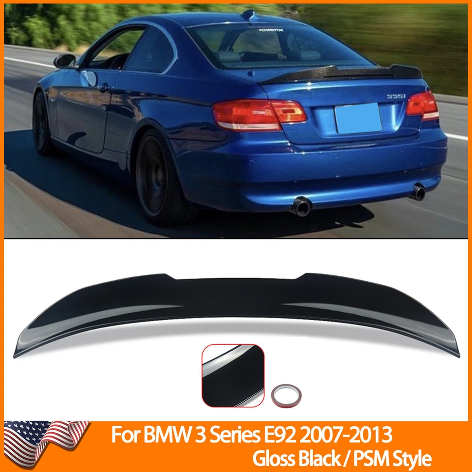 Rear Trunk Spoiler PSM Style HighKick For 2007-2013 BMW E92 Coupe 328i 335i M3 Foto 1 de 4