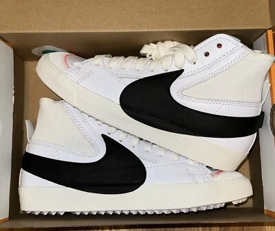 Size 11 - Nike Blazer '77 Jumbo Mid White Black - Image 1 of 4