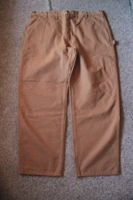 Carhartt Flannel Lined Cotton Canvas Dungaree Fit Pant Men's Sz. 44 W / 32 Ins. - Image 1 of 2