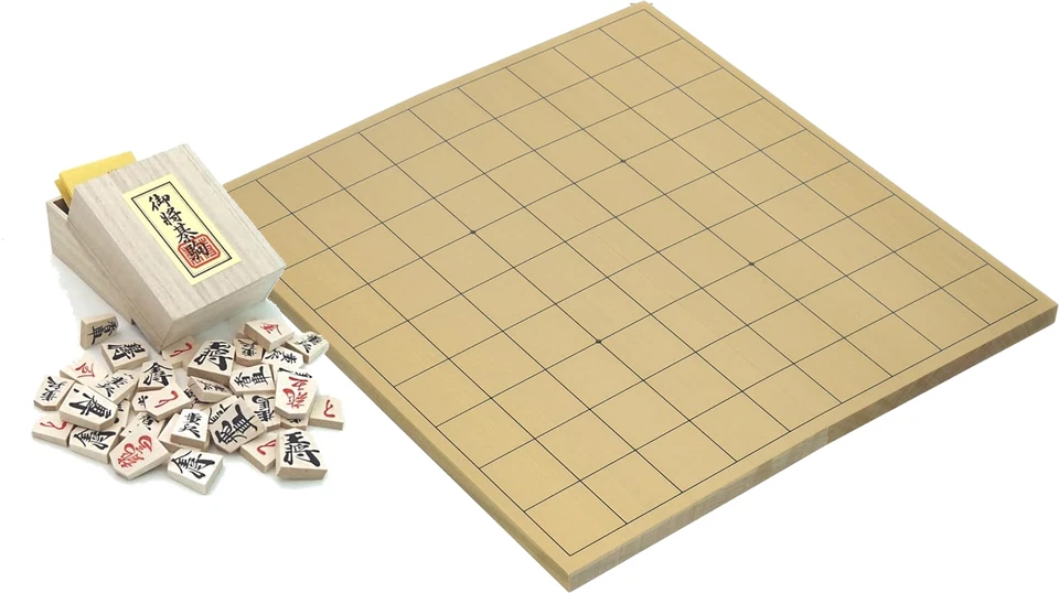 Nintendo Shogi board × Tendo Shogi pieces Set, Wooden,  Chess Made in Japan New - Image 1 of 4