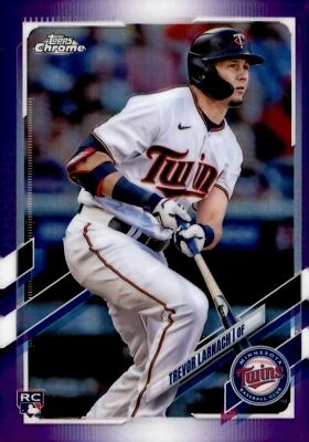 2021 Topps Chrome Update Purple Refractor - #USC69 Trevor Larnach (RC) - Image 1 of 2