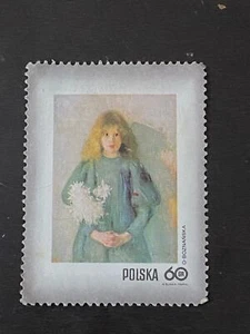 Vintage Polska Postage Poste Stamp Poland 1965 Woman Polish Painting O.Boznanska - Picture 1 of 3