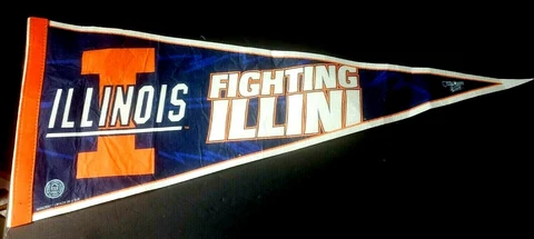 Vintage 2001 Illinois Fighting Illini Pennant by Wincraft NCAA 29" Cover