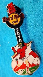 LAS VEGAS 2010 WORLD CUP SOCCER FOOTBALL GUITAR SERIE DENMARK Hard Rock Cafe PIN - Picture 1 of 1