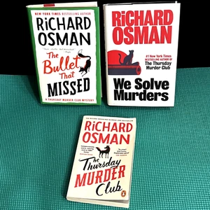 RICHARD OSMAN: Thursday Murder Club Complete Series - Lot of 3 Hardcovers and PB - Picture 1 of 9